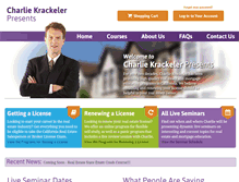 Tablet Screenshot of charliekrackeler.com